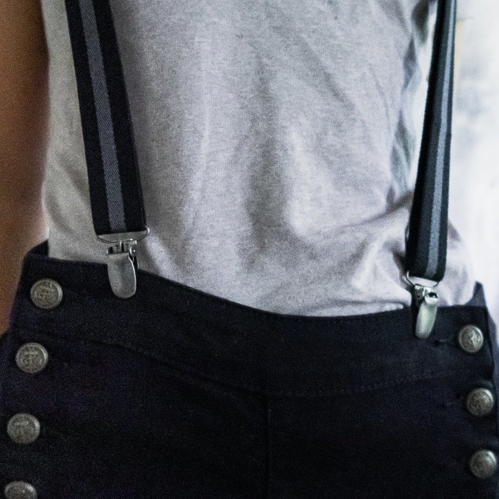 Black suspenders